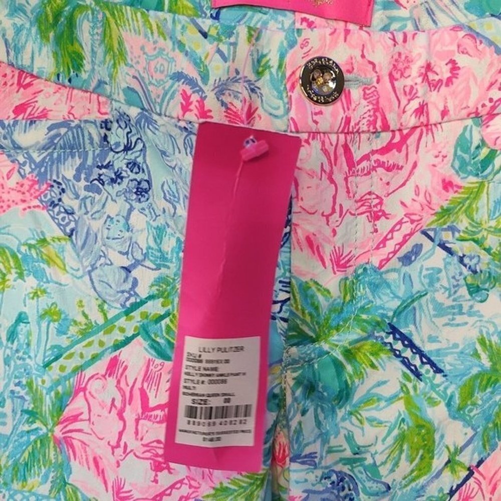 Nwt Lilly Pulitzer Kelly skinny ankle pant $148 bohemian queen print Sz 00 - Picture 7 of 9